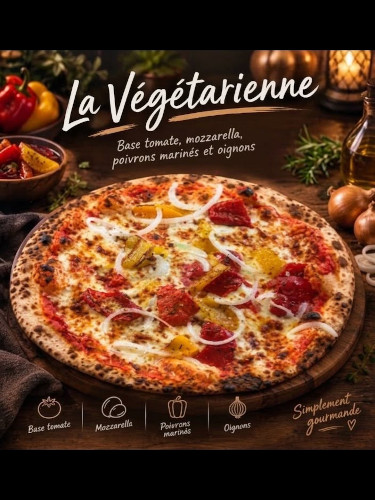 Pizza La Végétarienne